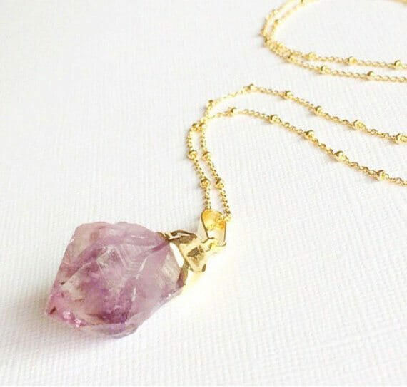 Amethyst Long Necklace