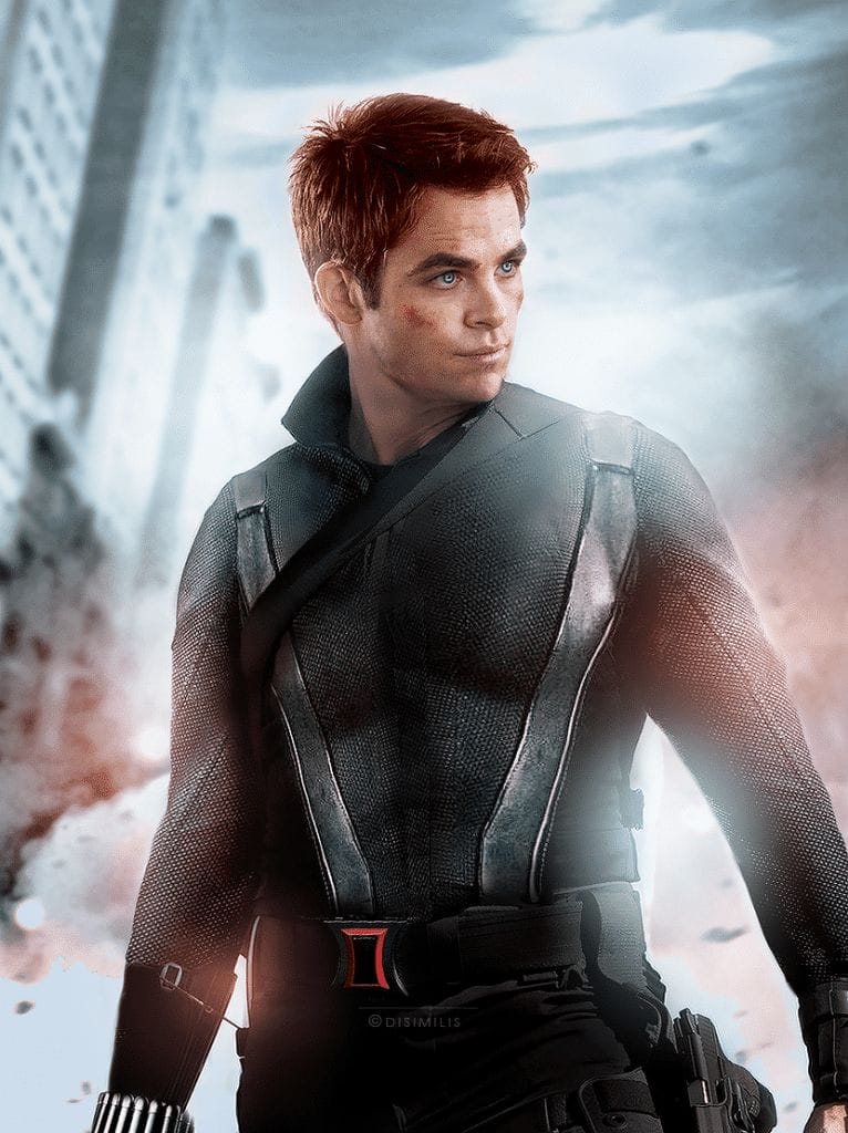 Chris Pine as Black Widow