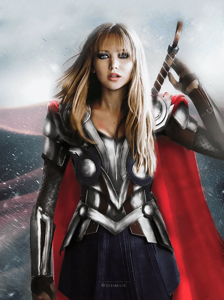 Jennifer Lawrence as Thor