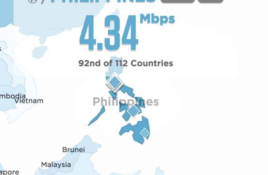 The Philippines has the fastest internet speed in May 2015.