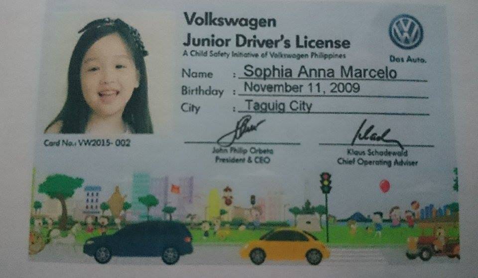 Volkswagen junior drivers license