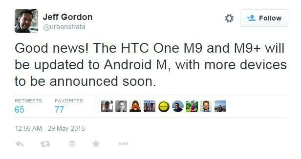 HTC Android M Update