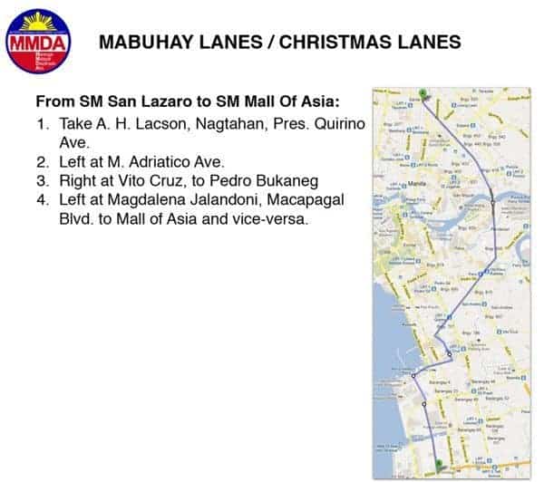 Mabuhay / Christmas Lanes / Apec Summit Alternate Route