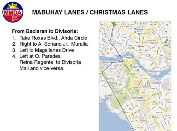 Mabuhay / Christmas Lanes / Apec Summit Alternate Route