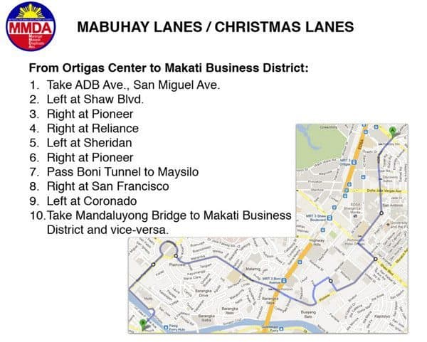 Mabuhay / Christmas Lanes / Apec Summit Alternate Route