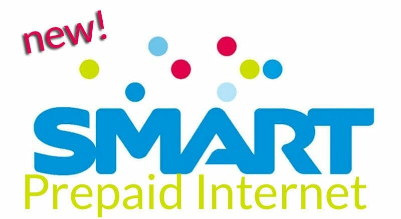 Smart prepaid internet logo with a blue background showcasing data offers.
