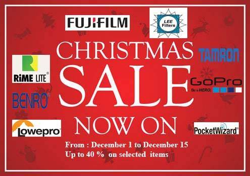 Fujifilm Christmas sale now at Shuttermaster Pro from December 1 to December 15, 2015.