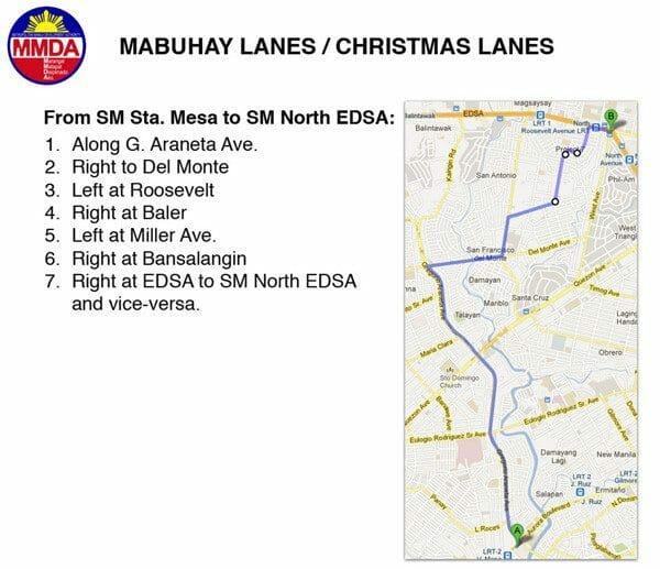 Mabuhay / Christmas Lanes / Apec Summit Alternate Route