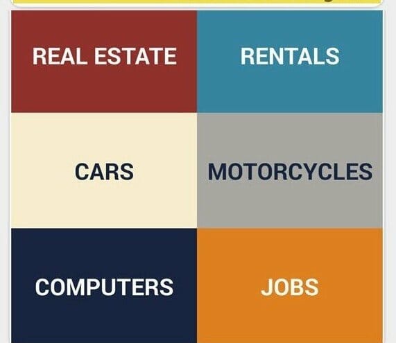 Screenshot, real estate app.