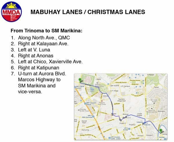 Mabuhay / Christmas Lanes / Apec Summit Alternate Route