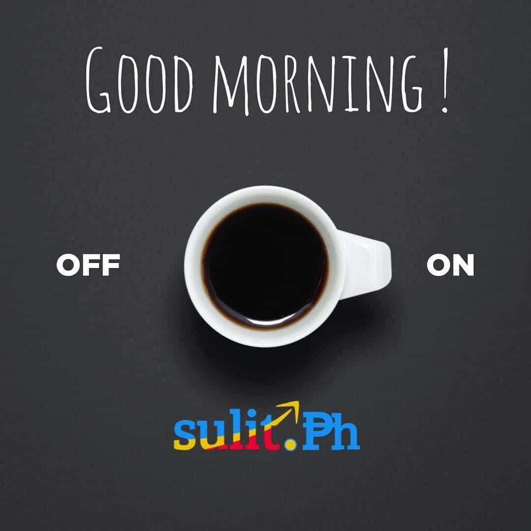 A #Monday-themed cup of coffee with the words good morning off on it.