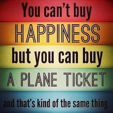 Travel can bring the same joy as purchasing happiness.