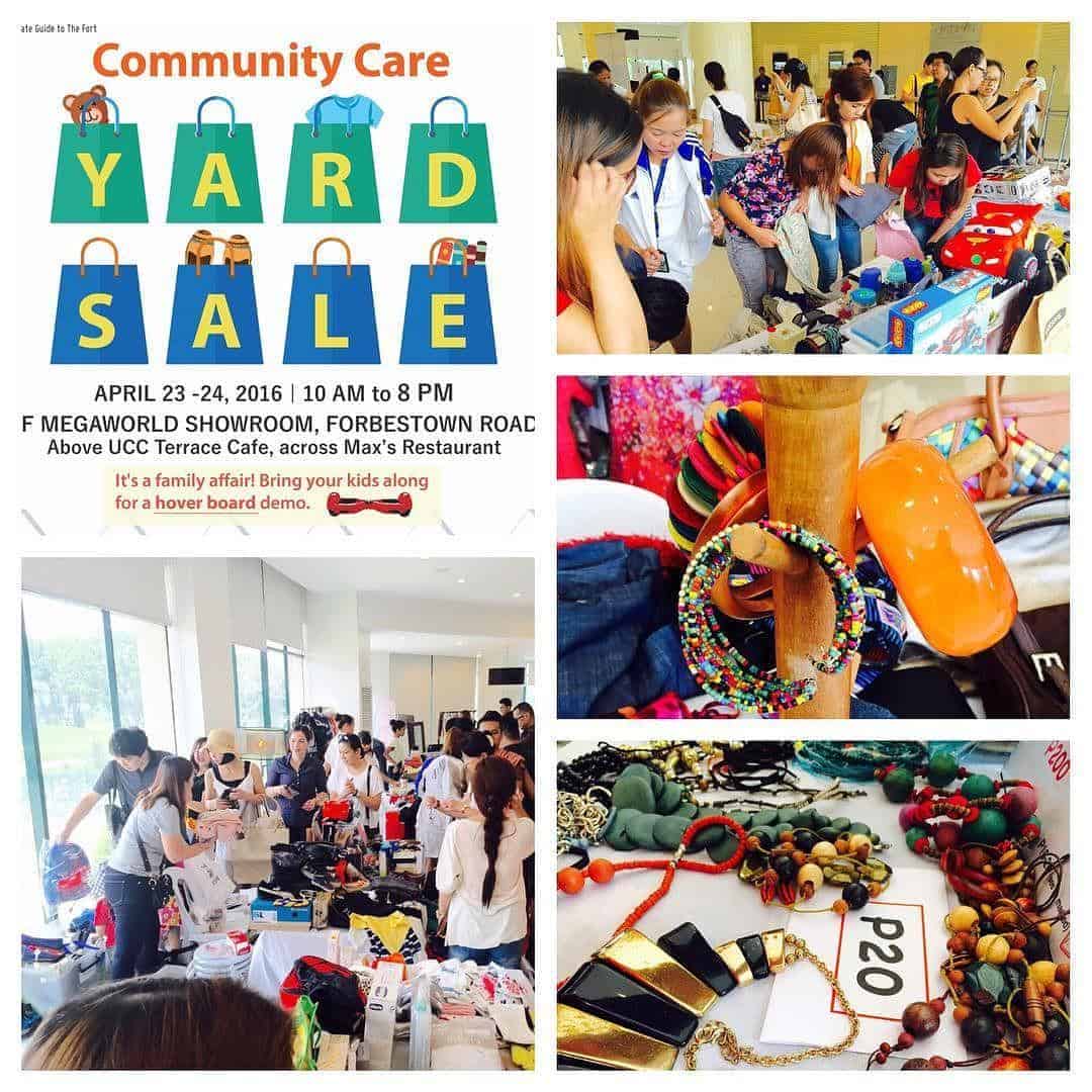 1st day of BGC Community Care YardSale - great finds and buys! #Sulit.