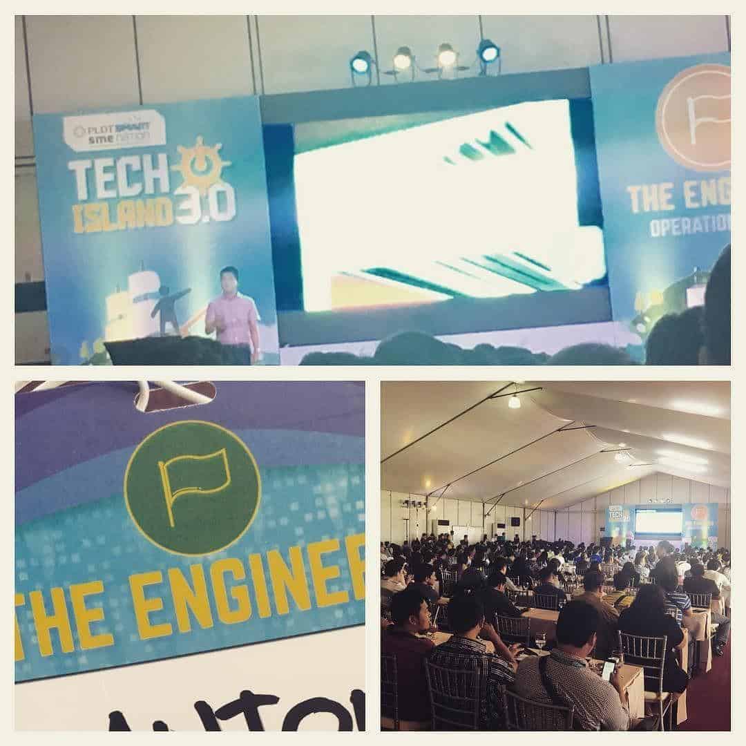 A collage of pictures of Operation and IT peeps at #PldtTechIsland.