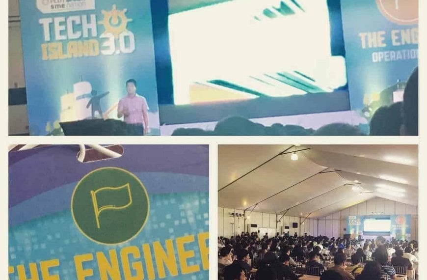 A collage of pictures of Operation and IT peeps at #PldtTechIsland.