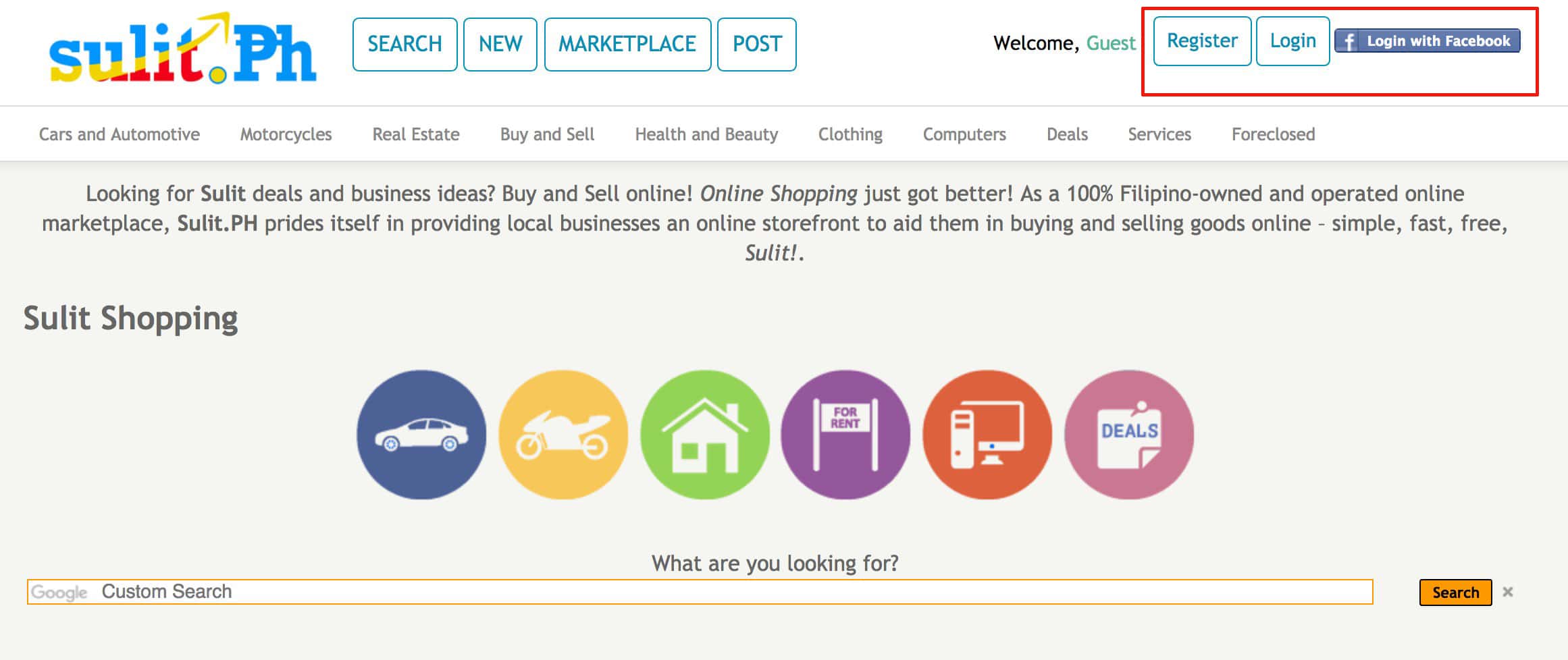 Sullivan PA website screenshot provides a guide on selling in Sulit.