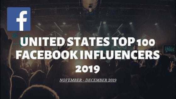 Top 100 facebook influencers 2019