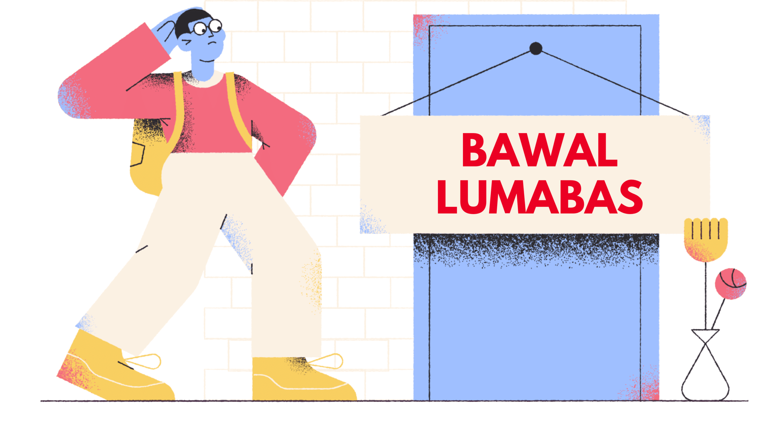Bawal lumabas - a man standing next to a sign featuring Kim Chiu.