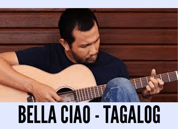 Johnoy Danao sings Tagalog version of Money Heist OST "Bella Ciao" on acoustic guitar.