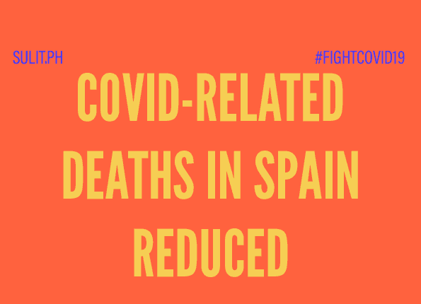 Spain: Covid deaths reduced.