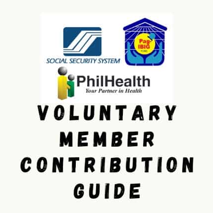 Guide to Philippine health volunteer member contributions including SSS & Pag-IBIG voluntary contributions and Philhealth.