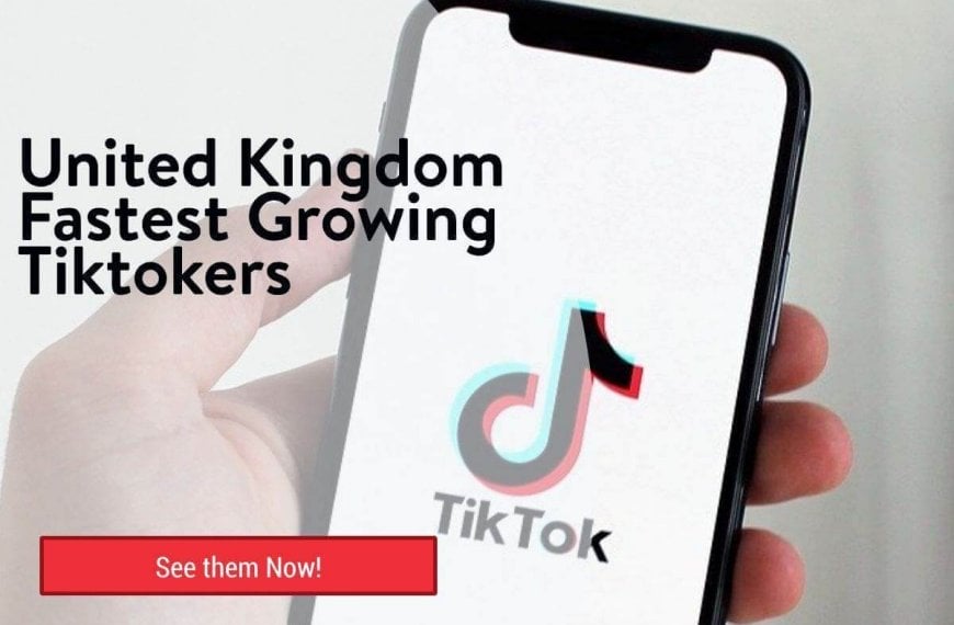 United Kingdom Fastest Growing Tiktokers