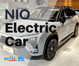 NIO electric car: Showroom display showcases China's EV market.