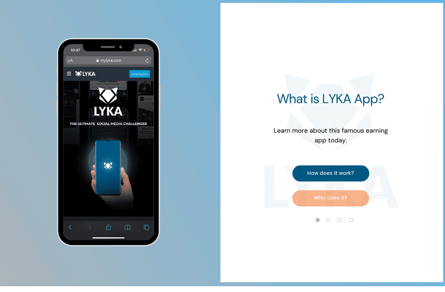 What is the Lyka app and how does it work?