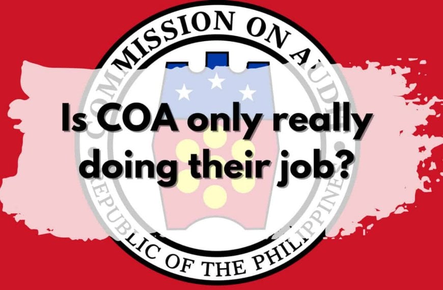 Coa mission in the Philippines is COA really doing their job?
