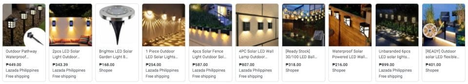 solar garden lights