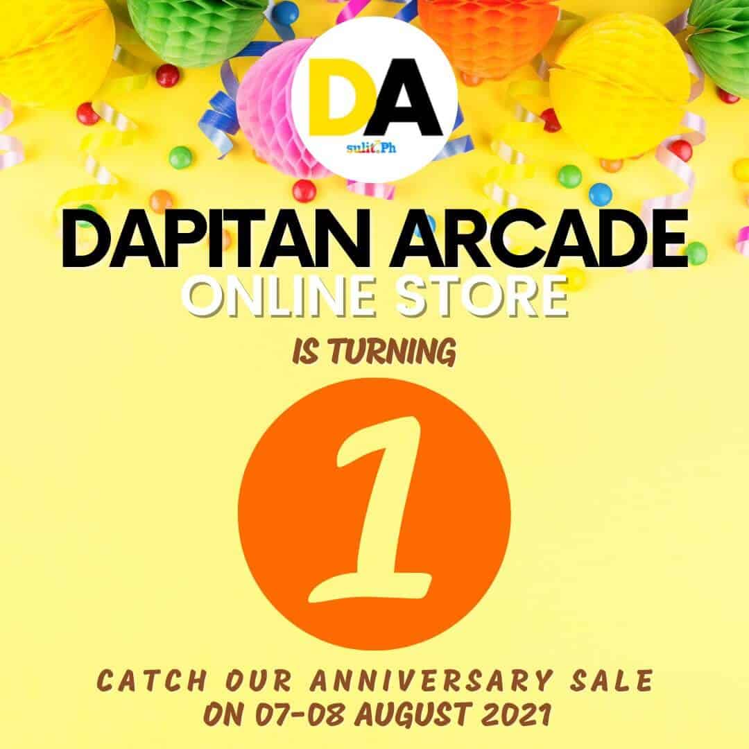 Dapitan Arcade Online Store celebrates 1st anniversary with a sale.