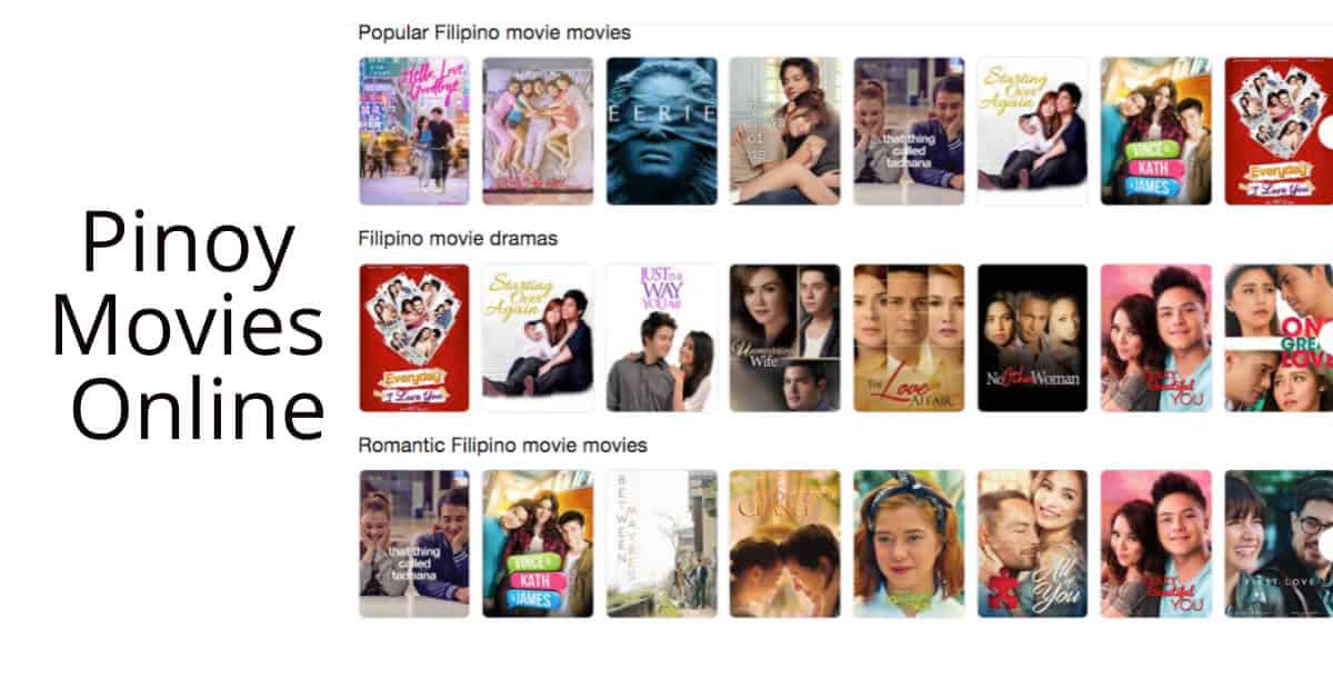 How to find Pinoy Movies Online!