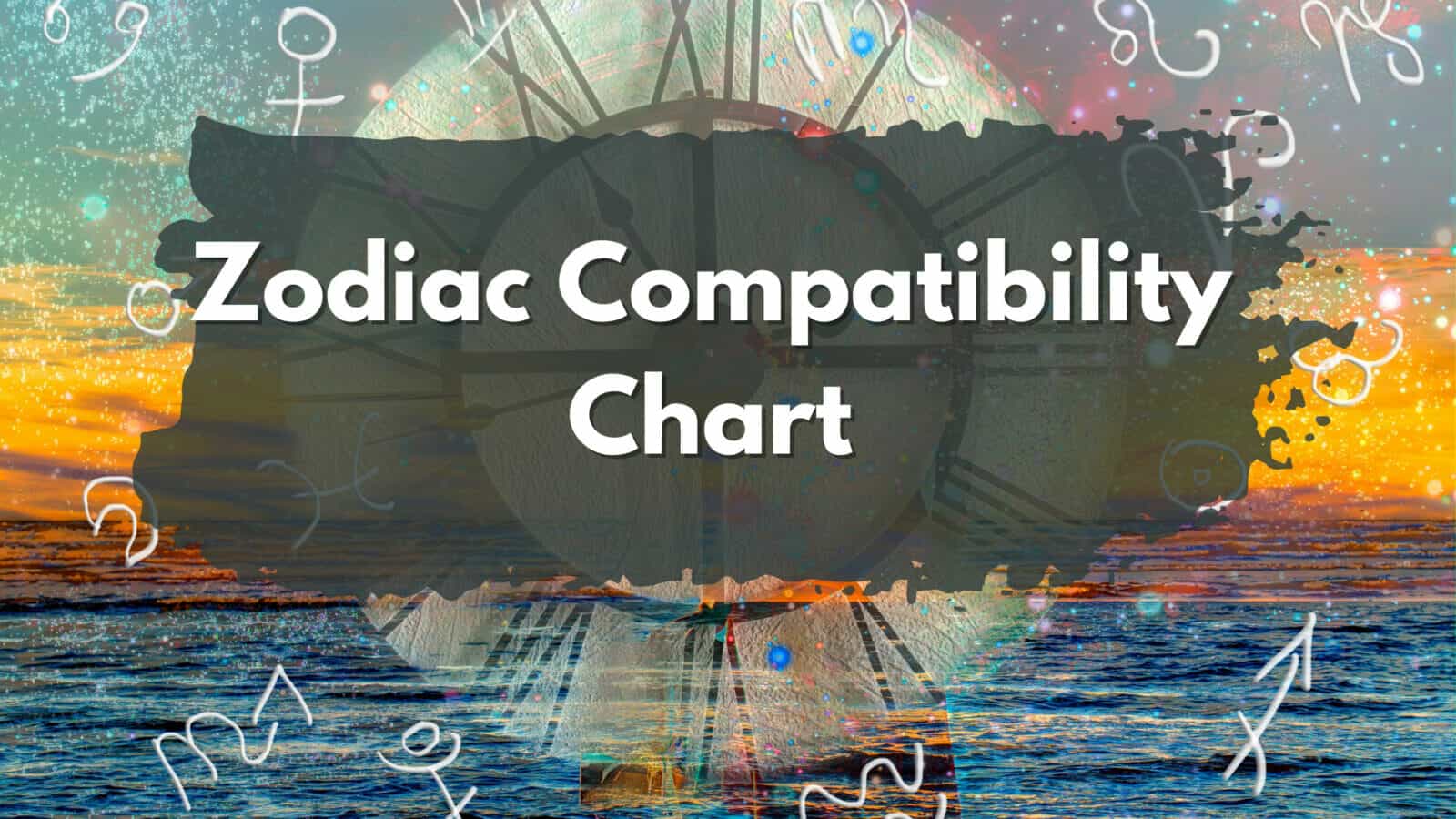 Chart displaying compatibility between zodiac signs.