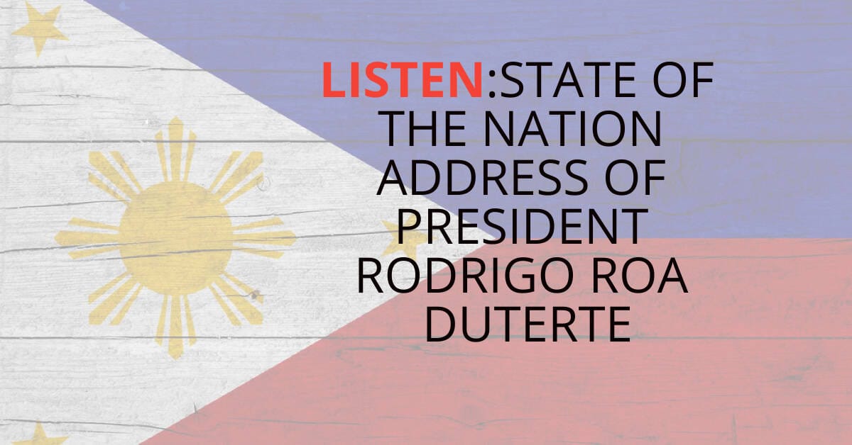 DUTERTE SONA TRANSCRIPT