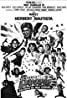 Black and white movie poster for Vivamax with various illustrated characters, including a man holding a sword, people dancing, and individuals in dynamic poses. Features text with cast names and the title at the top and credits at the bottom. Energetic and action-packed composition.
