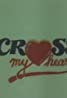 Green background with black text CROSS, a red heart, and my heart in script, reminiscent of the vibrant posters from 80s Pinoy movies.