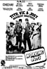 Black and white movie poster featuring three men and a woman with a guitar, titled Working Boys. A nostalgic nod to 70s Pinoy movies, capturing the essence of classic Filipino cinema.
