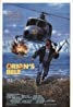 A scene evocative of 80s Pinoy movies unfolds as a man runs across a grassy field, gun in hand, while a helicopter spectacularly explodes in the sky above him.