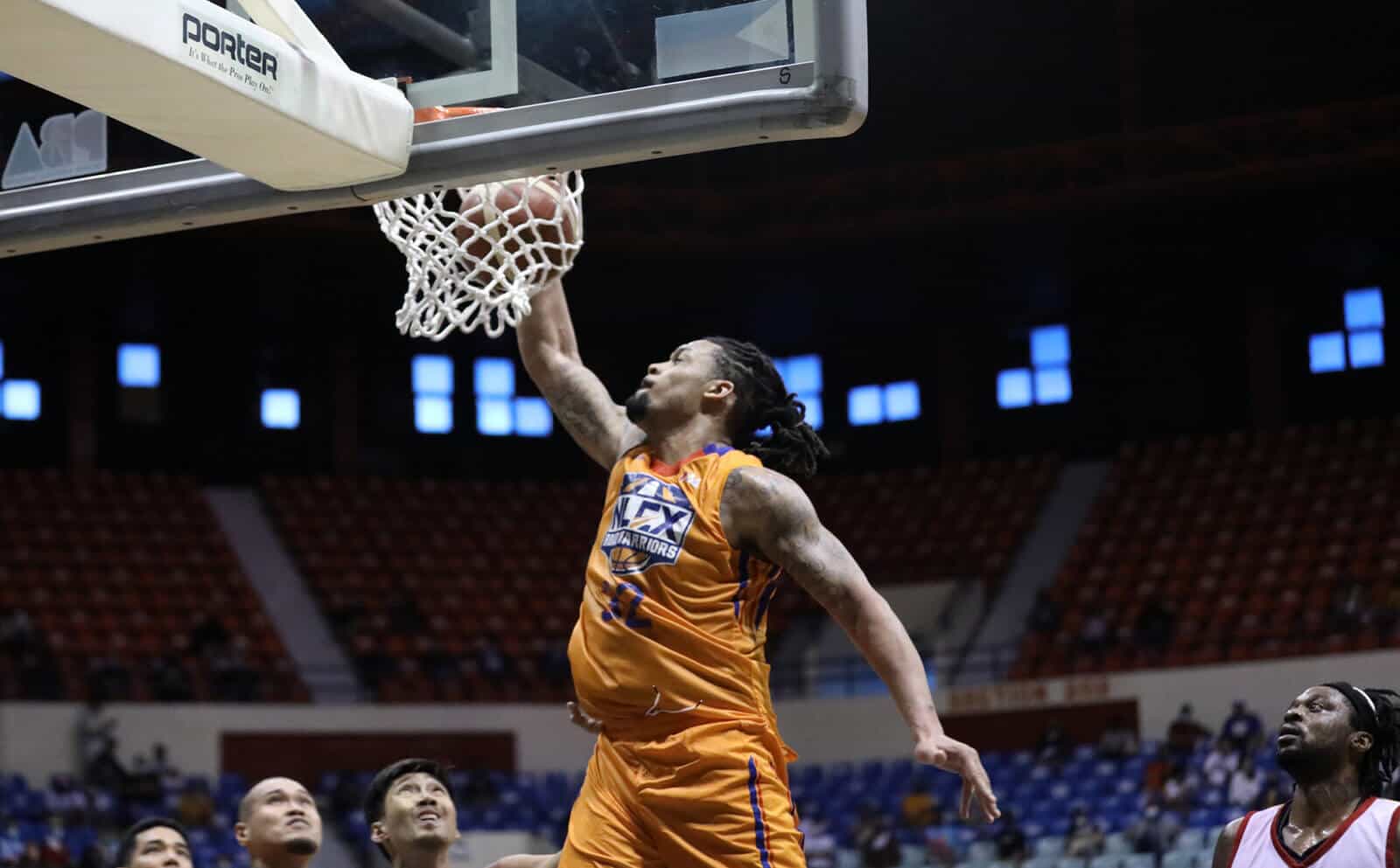 NLEX basketball player stuns Rain or Shine with comeback from 22-points down.