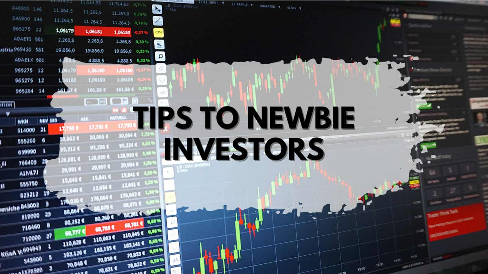 Tips for novice investors.