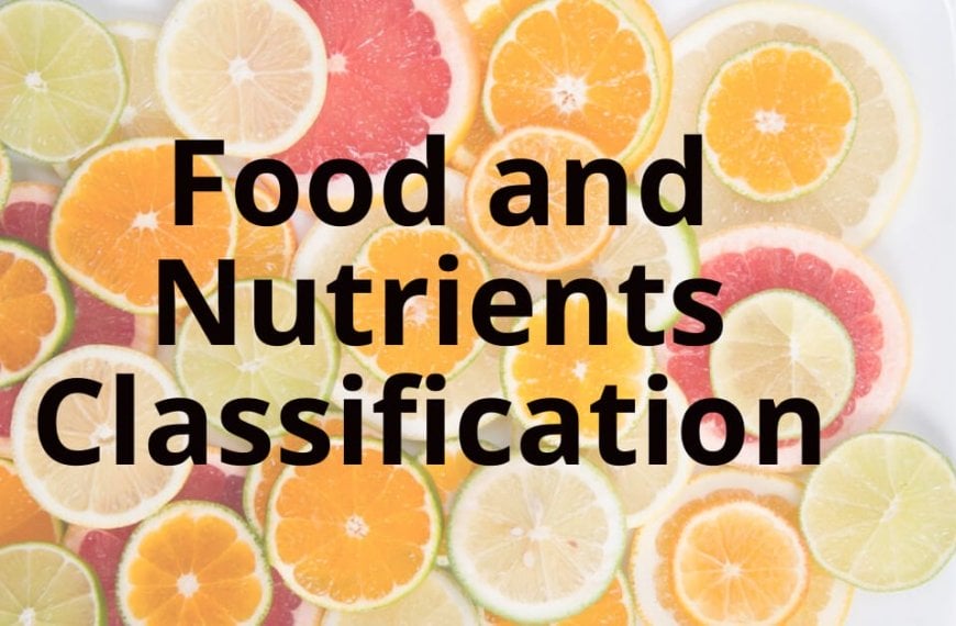 7 Major Nutrient Classification