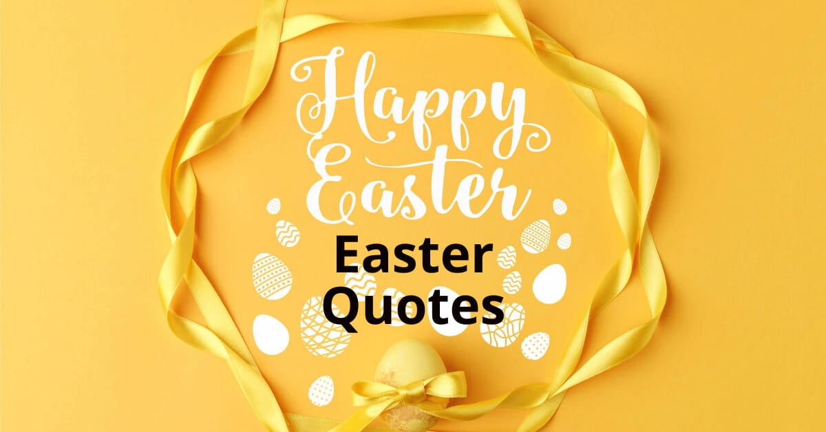 Yellow background, Easter quotes.
