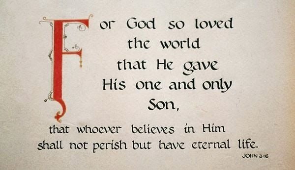 God so loved the world