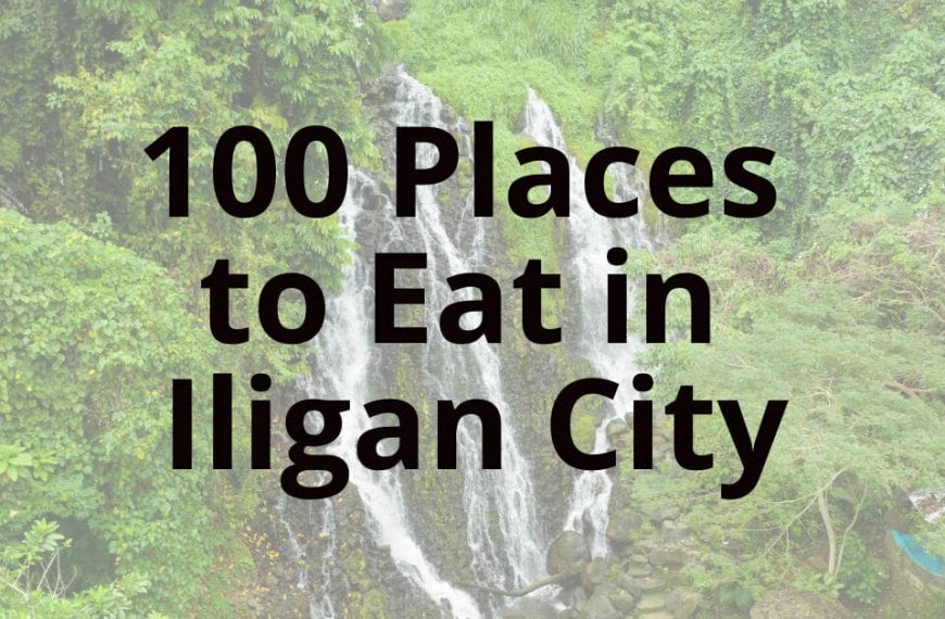 Keywords: Iligan, Places to Eat in Iligan City