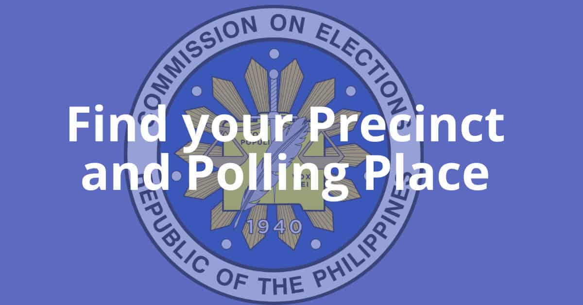 Find your voting precinct and polling location using a precinct finder.