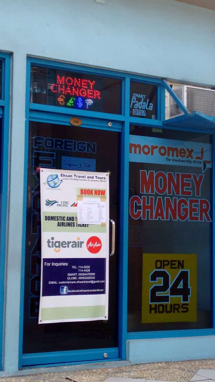 Money Changers Buying, Selling, and Exchanging Currency