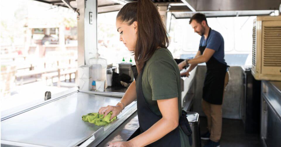 inside food truck