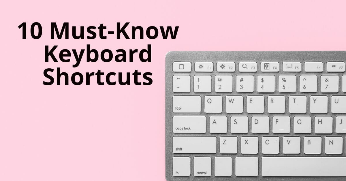 keyboard shortcuts