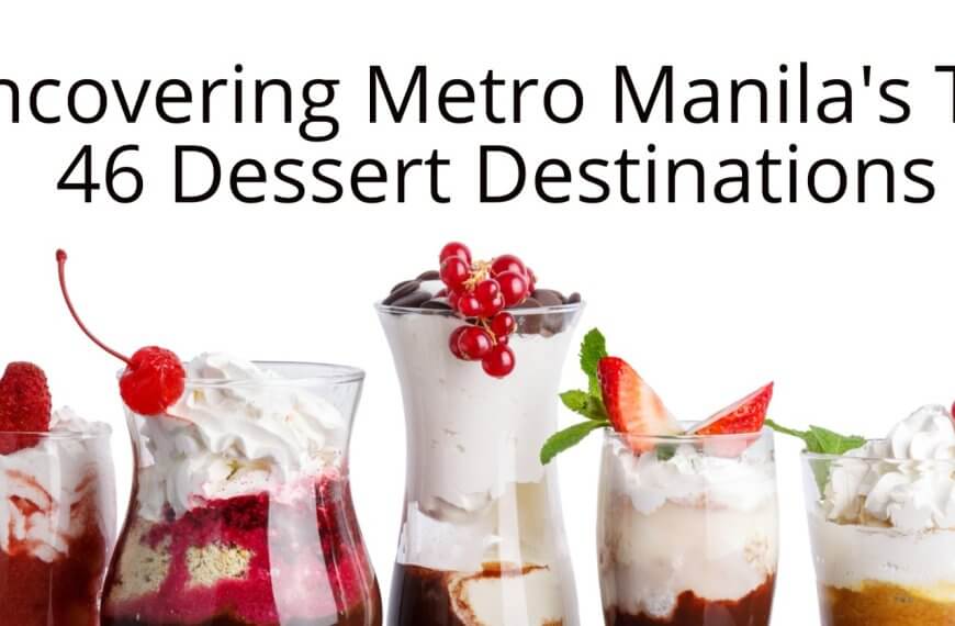 sweet haven metro manila's top dessert destinations.