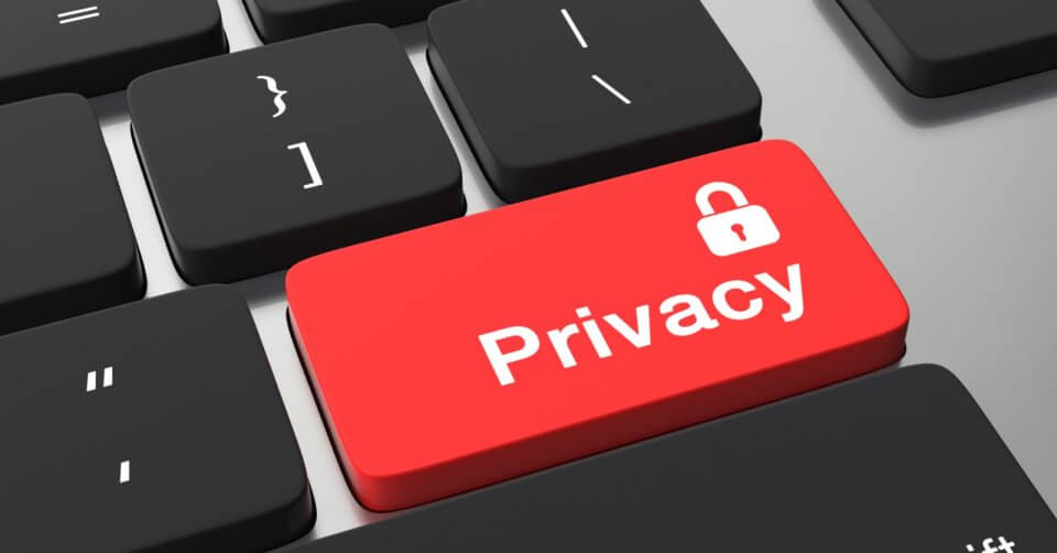 a red button with the word privacy on it, symbolizing the importance of data privacy in accordance with the philippines' data privacy act.
